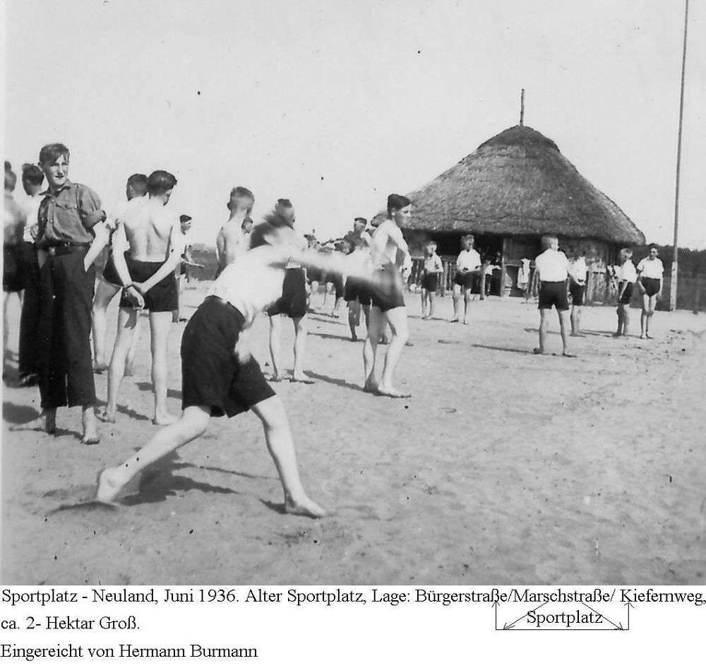 Sportplatz Neuland 1936