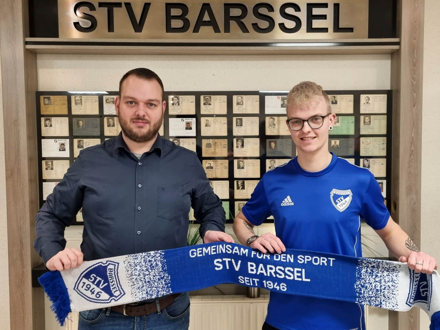 Sportwart Matthias Morthorst und Jonas Beck, STV Barßel.