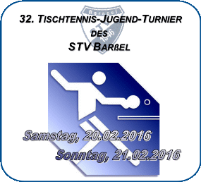 32. Tischtennis-Jugend-Turnier 2015 STV Barßel e. V.
